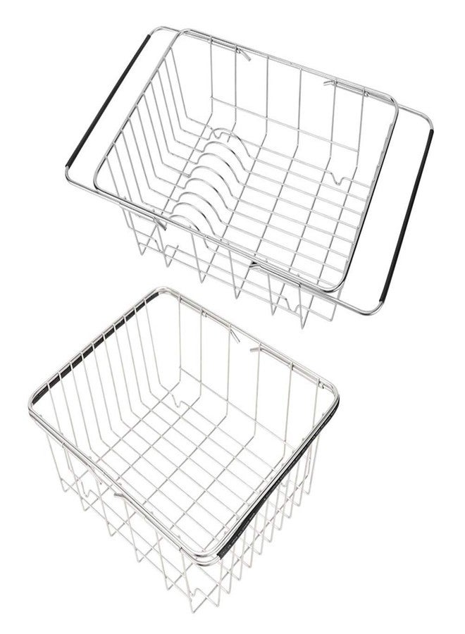 Crega Premium Dish Drying Stand for Kitchen Counter, Stainless Steel Plate Rack, Utensil Holder & Cutlery Organizer, Rustproof Dish Rack with Drip Tray, Multipurpose Dish Drainer Stand for Sink Area - Image 1