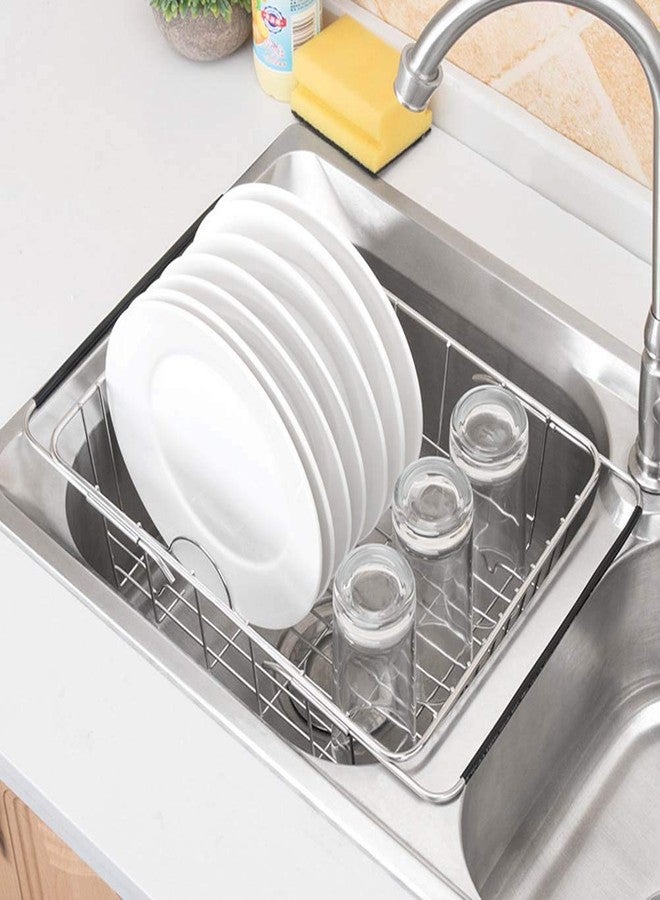 Crega Premium Dish Drying Stand for Kitchen Counter, Stainless Steel Plate Rack, Utensil Holder & Cutlery Organizer, Rustproof Dish Rack with Drip Tray, Multipurpose Dish Drainer Stand for Sink Area - Image 4