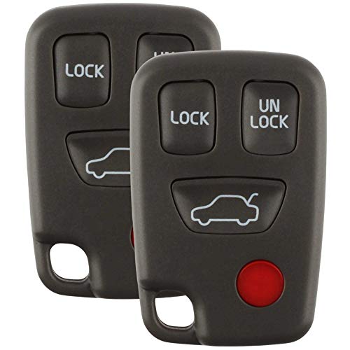 KeylessOption 2x Keyless Entry Remote 4btn Key Fob for Volvo (HYQ1512J) - Image 1