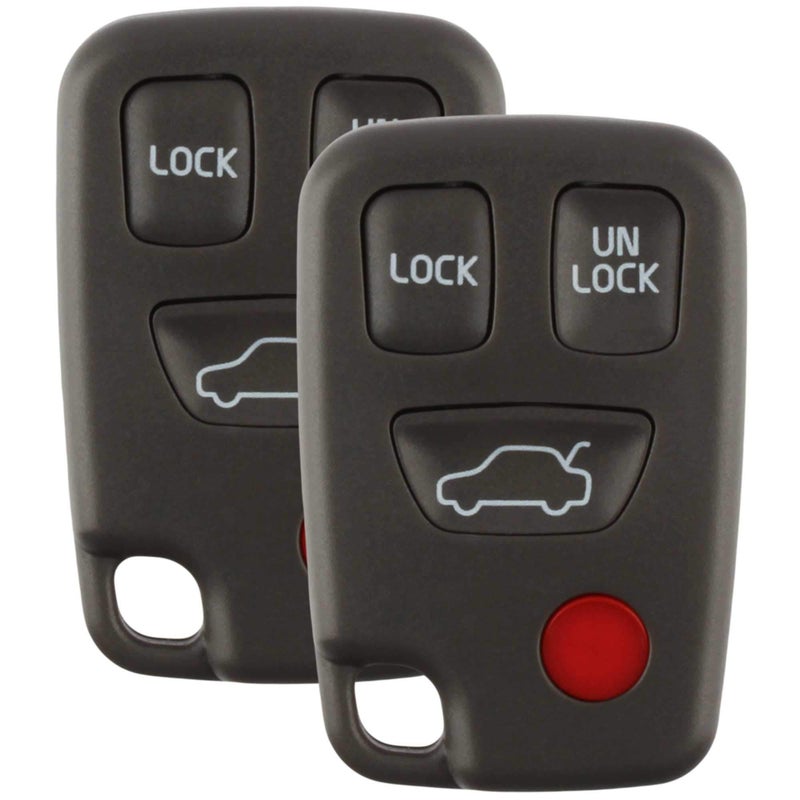 KeylessOption 2x Keyless Entry Remote 4btn Key Fob for Volvo (HYQ1512J) - Image 2