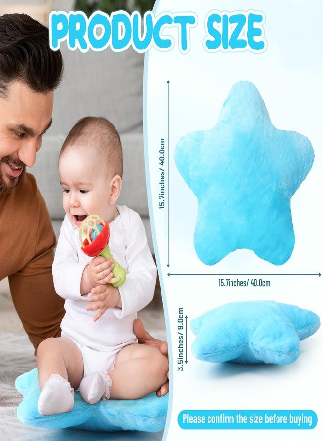 Soaoo 5 Pcs Star Fluffy Pillow Shaped Star Throw Pillow Kids Aesthetic Decor Soft Preppy Cute Cushion for Sofa Living Room Bedroom 15.75 Inches(Mix Color) - Image 2