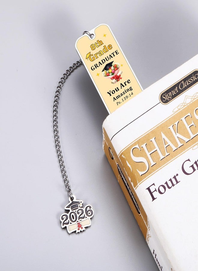 Perleddom 8th Grade Graduation Gifts for Teen Boys Girls 2026 Graduation Bookmark Gifts for Girls Class of 2026 Christian Bookmark Gift Senior 2026 Middle School Graduate Gift for Daughter Son Students - Image 4