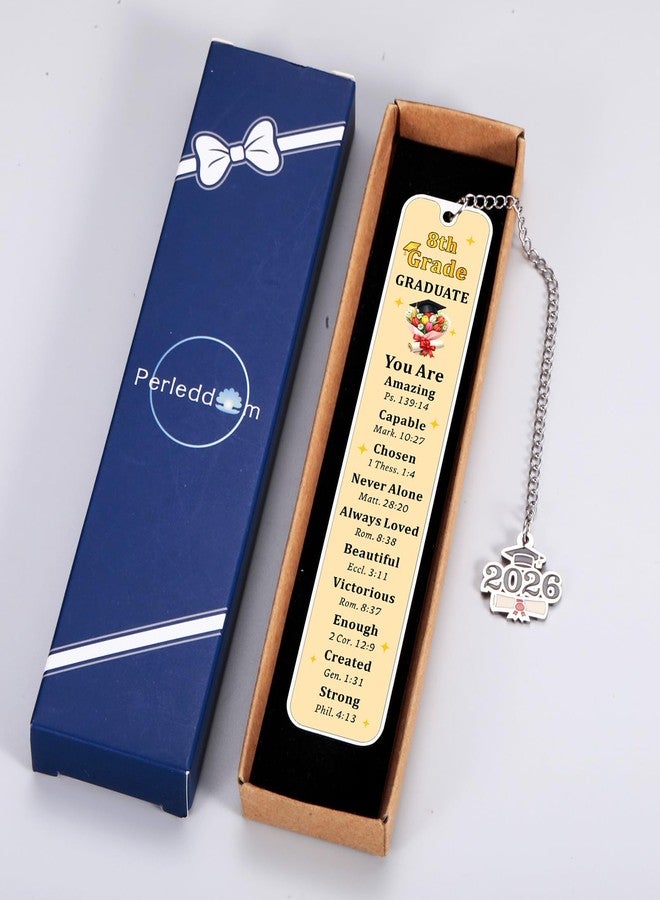 Perleddom 8th Grade Graduation Gifts for Teen Boys Girls 2026 Graduation Bookmark Gifts for Girls Class of 2026 Christian Bookmark Gift Senior 2026 Middle School Graduate Gift for Daughter Son Students - Image 3