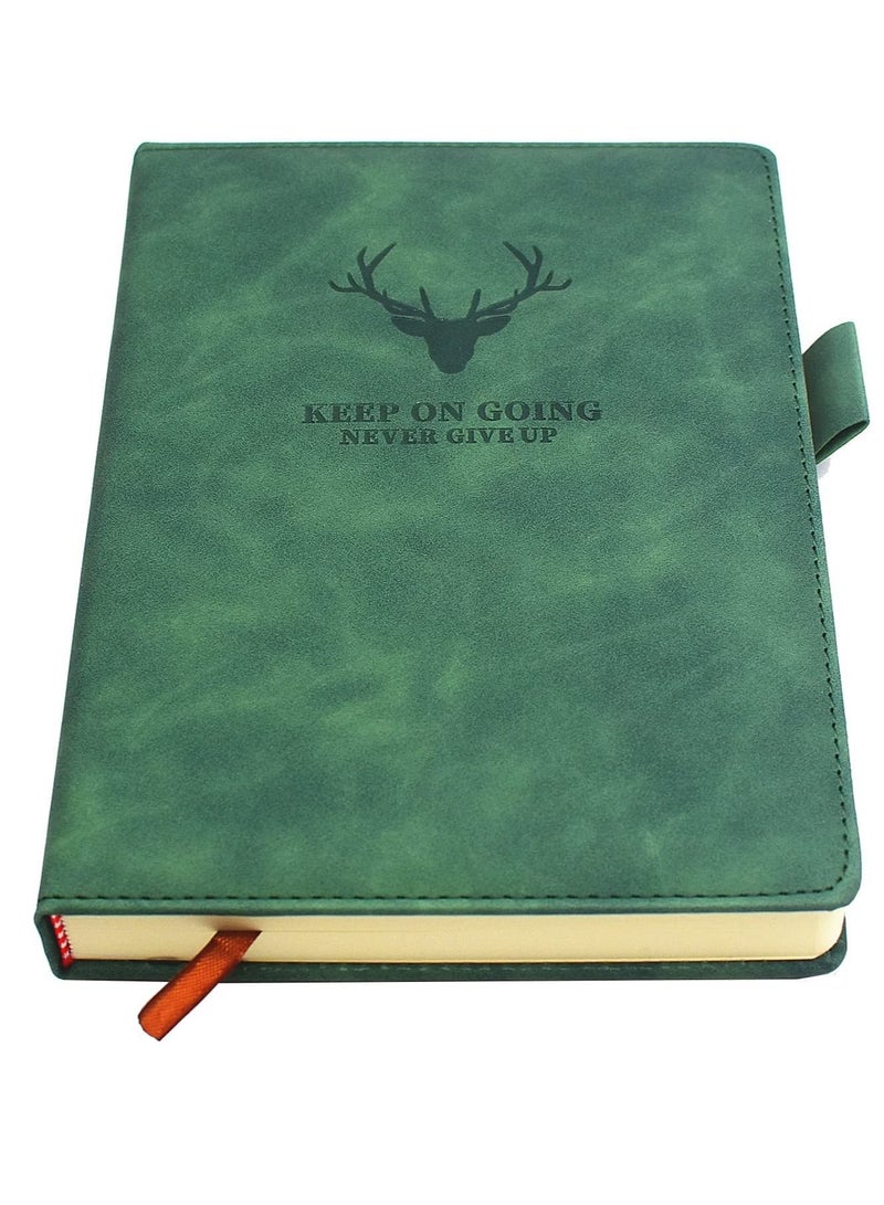 Excefore A5 Notebook Journal Hardcover Executive Diary with Premium Thick Paper, College Lined Journal, 8.3"×5.7", 360 Page, Perfect for Office Home School Business Writing Note Taking (Green)  - Image 1