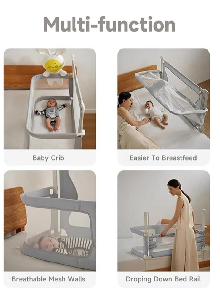 Generic - Baby Bedside Crib,Co Sleeper for Baby in Bed,Bed Bassinet for Baby co Sleeper, Bed Bassinet for Baby in Bed for Safe Co-Sleeping,Cosleeping Baby Bed for Infant Newborn Girl Boy - Image 1