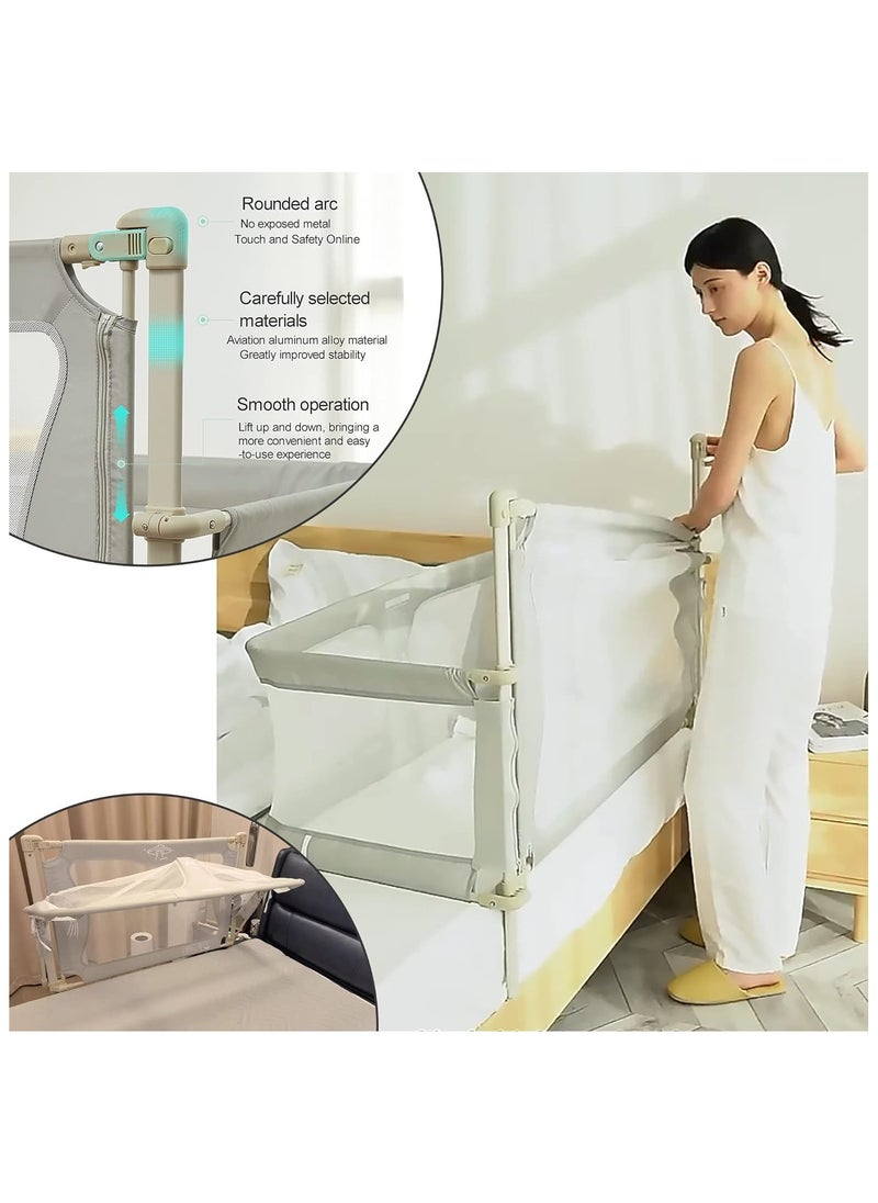 Generic - Baby Bedside Crib,Co Sleeper for Baby in Bed,Bed Bassinet for Baby co Sleeper, Bed Bassinet for Baby in Bed for Safe Co-Sleeping,Cosleeping Baby Bed for Infant Newborn Girl Boy - Image 1