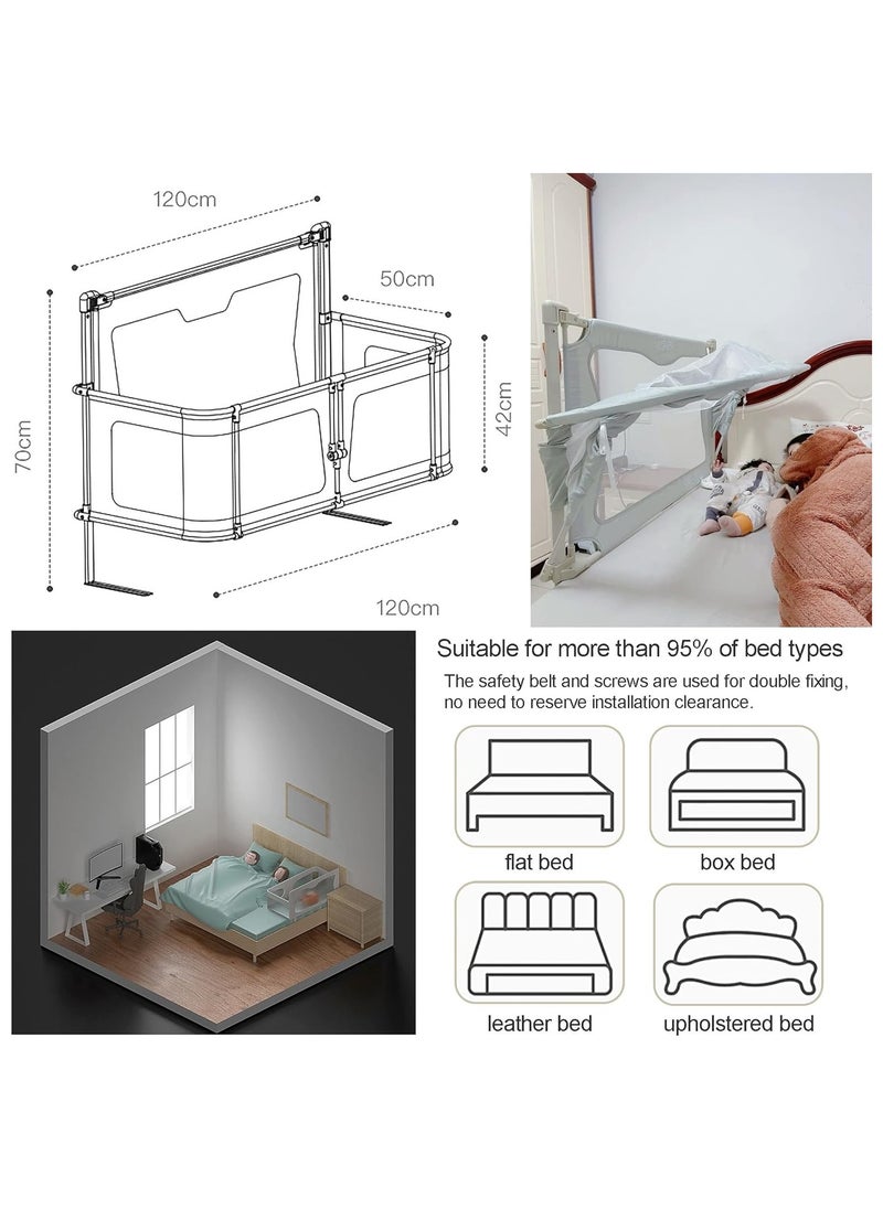 Generic - Baby Bedside Crib,Co Sleeper for Baby in Bed,Bed Bassinet for Baby co Sleeper, Bed Bassinet for Baby in Bed for Safe Co-Sleeping,Cosleeping Baby Bed for Infant Newborn Girl Boy - Image 1