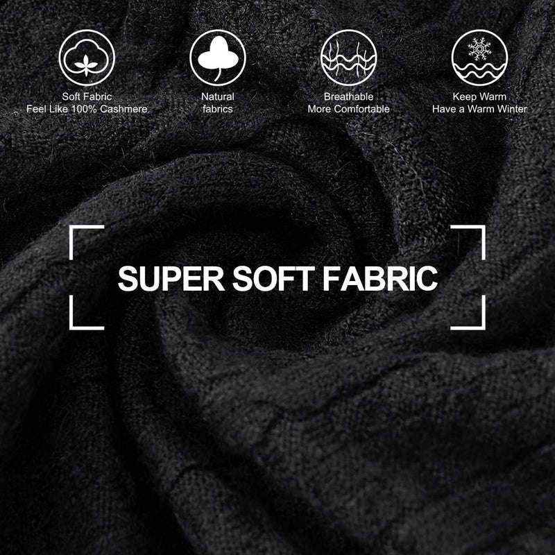 Puli Women's Versatile Knitted Shawls Scarf Poncho Sweater with Buttons Lightweight Spring Summer Fall Wraps - Image 3