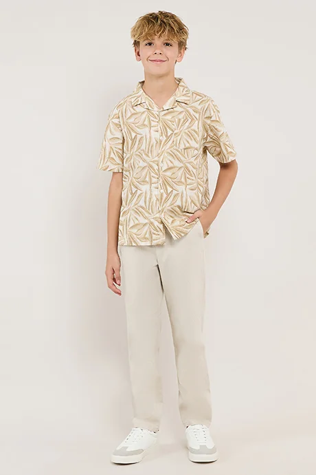 R&b Solid Trousers with Button Closure