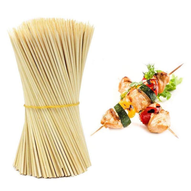 Inditradition Natural Bamboo Skewer Sticks for BBQ, Tandoor, Grill, Spiral Potato, Paneer Tikka, Chicken Tikka - Pack of 50 (16" Long x 4mm Thick) - Image 4