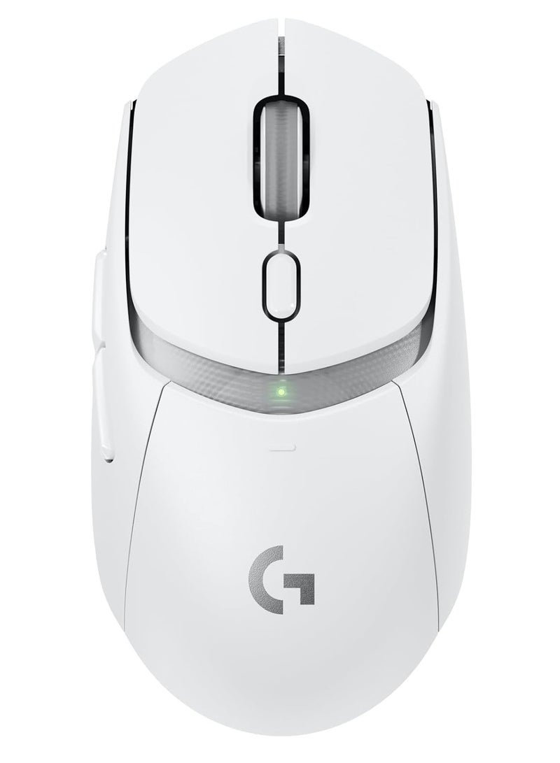 لوجيتيك ماوس الألعاب اللاسلكي/بلوتوث G309 LIGHTSPEED، خفيف الوزن، مفاتيح LIGHTFORCE الهجينة، مستشعر HERO 25K، 86 جرام وعمر بطارية يزيد عن 300 ساعة مع بطارية AA، 6 أزرار قابلة للبرمجة، للكمبيوتر الشخصي وماك - أبيض - Image 1