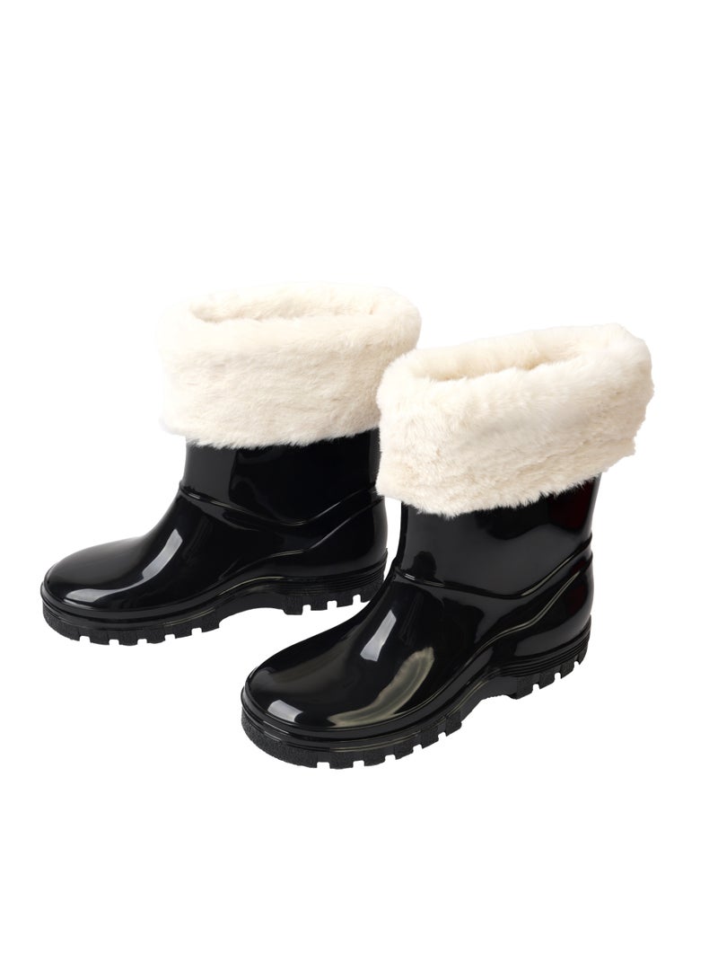 جيليز بوط بفرو للمطر للاطفال اولاد وبنات - Image 3