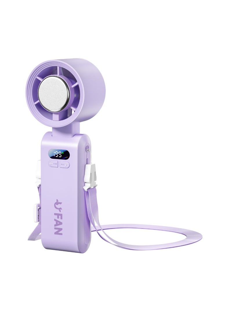 Nariele New Portable Rechargeable Foldable Handheld Ice Pack High-Speed Small Fan