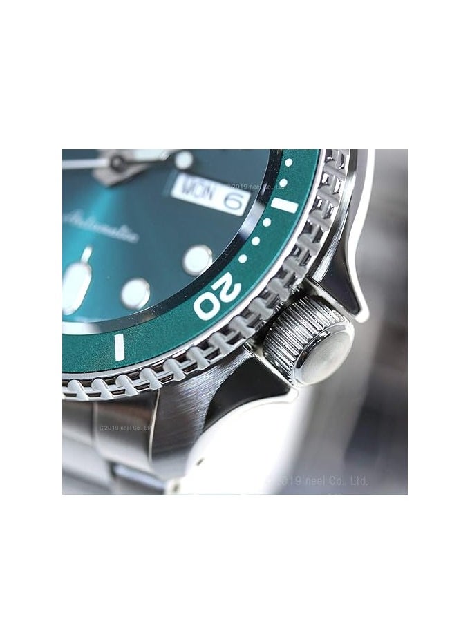 Seiko - SRPD61K1 Men's  Five Sports Watch, Automatic Mechanical, Limited Distribution Model, Emerald Green, Bracelet Type - Image 1