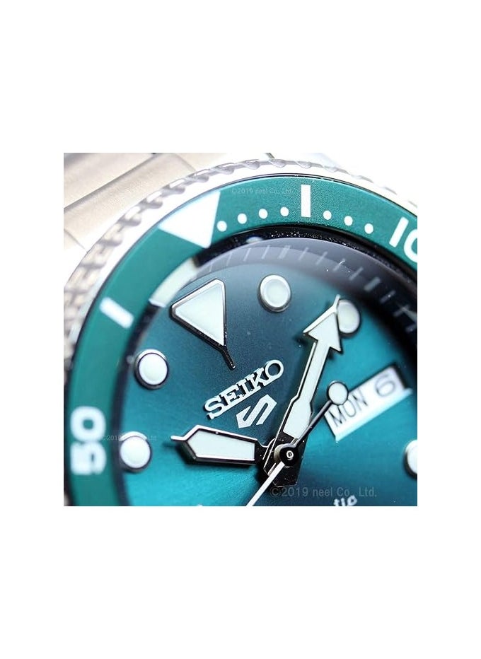 Seiko - SRPD61K1 Men's  Five Sports Watch, Automatic Mechanical, Limited Distribution Model, Emerald Green, Bracelet Type - Image 1