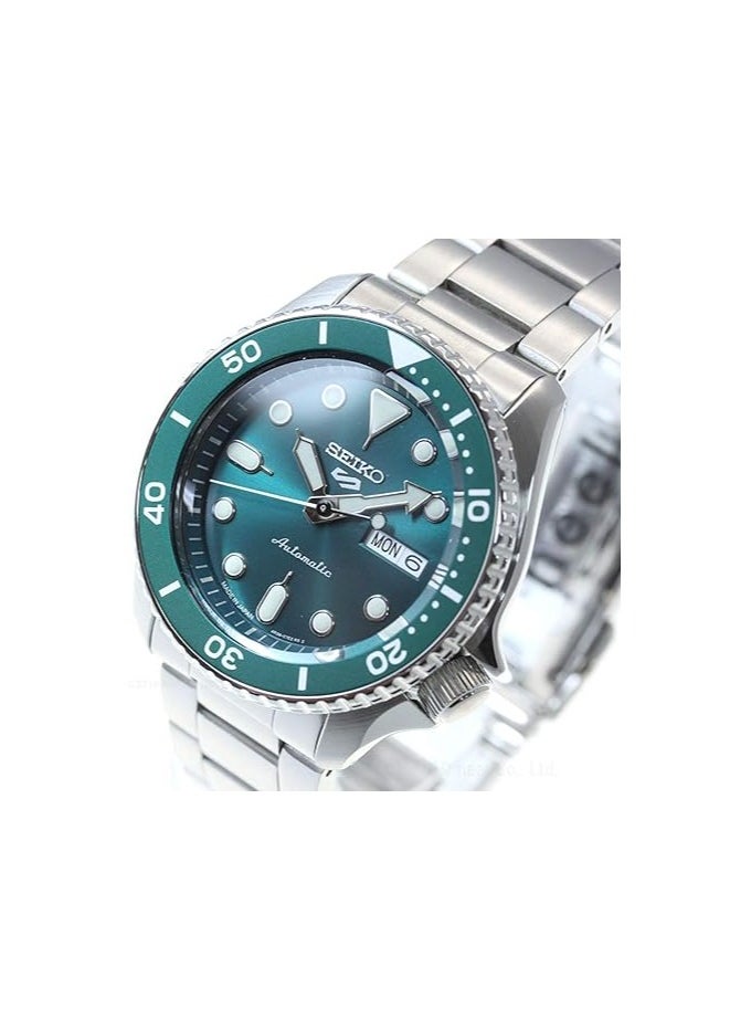 Seiko - SRPD61K1 Men's  Five Sports Watch, Automatic Mechanical, Limited Distribution Model, Emerald Green, Bracelet Type - Image 1