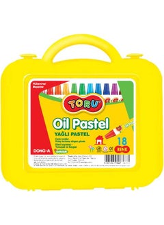 Dong-A Toru Pastel Crayon 18 Colors in Plastic Bag (262118) 