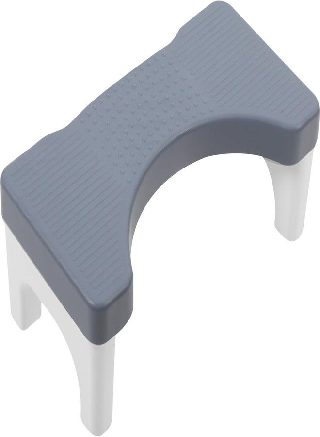 Sevia Folding Toilet Stool Plastic Non-Slip Foldable Bathroom Stools Toilet Step Stool Kids Comfortable Squat Aid Stool Pooping, Pooping Stool for Bathroom, Toilet Step Stool for Kids, (Grey) - Image 1