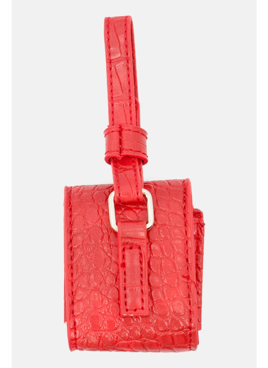 Don't Call Me Jennyfer - Leather Airpods Case, Red - Image 1