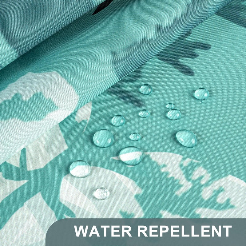 AmazerBath Shower Curtain Green, Washable Cloth Sage Green Shower Curtain Sets with 12 Metal Shower Curtain Hooks, Luxury Waterproof Rustic Fabric Shower Curtains for Bathroom Decor, 72x72 Inches - Image 4