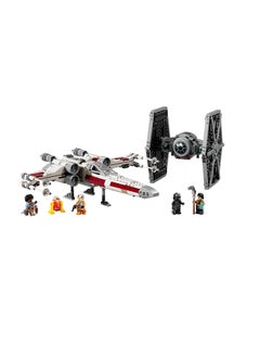 LEGO Star Wars Tie Fighter & X-Wing Mash-Up Buildable Toy Starfighters For Kids, Customisable Vehicles, Gift For Boys, Girls And Any Fans 75393 (1063 Pieces)  - Image 4