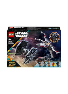 LEGO Star Wars Tie Fighter & X-Wing Mash-Up Buildable Toy Starfighters For Kids, Customisable Vehicles, Gift For Boys, Girls And Any Fans 75393 (1063 Pieces)  - Image 2