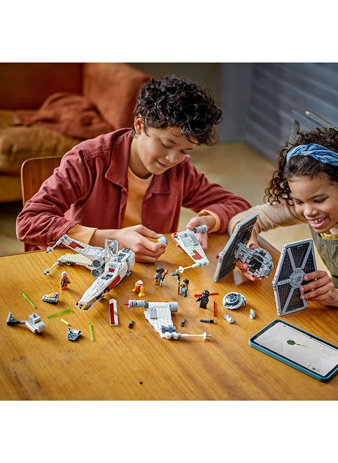 LEGO - Star Wars Tie Fighter & X-Wing Mash-Up Buildable Toy Starfighters For Kids, Customisable Vehicles, Gift For Boys, Girls And Any Fans 75393 (1063 Pieces) - Image 1