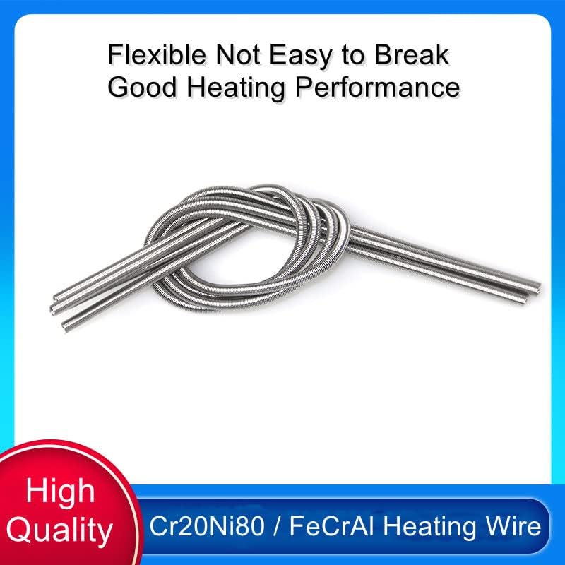 Fielect Heating Element Coil Wire 220V 3000W Resistance Wire Furnace Heater Wire FeCrAl Silver Heat-resistant Wire Length 800mm,3Pcs - Image 5
