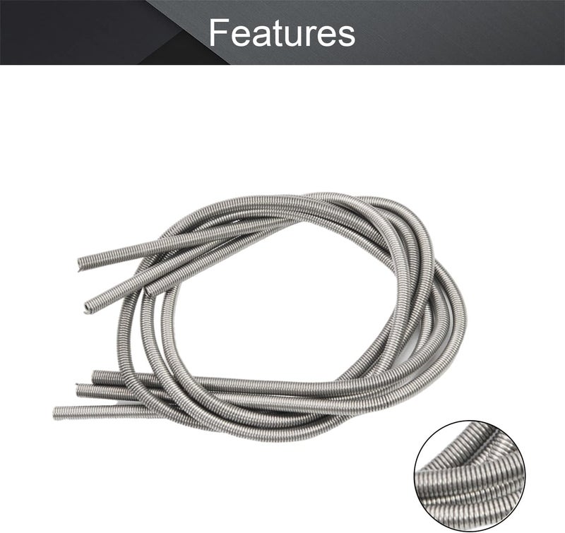 Fielect Heating Element Coil Wire 220V 3000W Resistance Wire Furnace Heater Wire FeCrAl Silver Heat-resistant Wire Length 800mm,3Pcs - Image 3