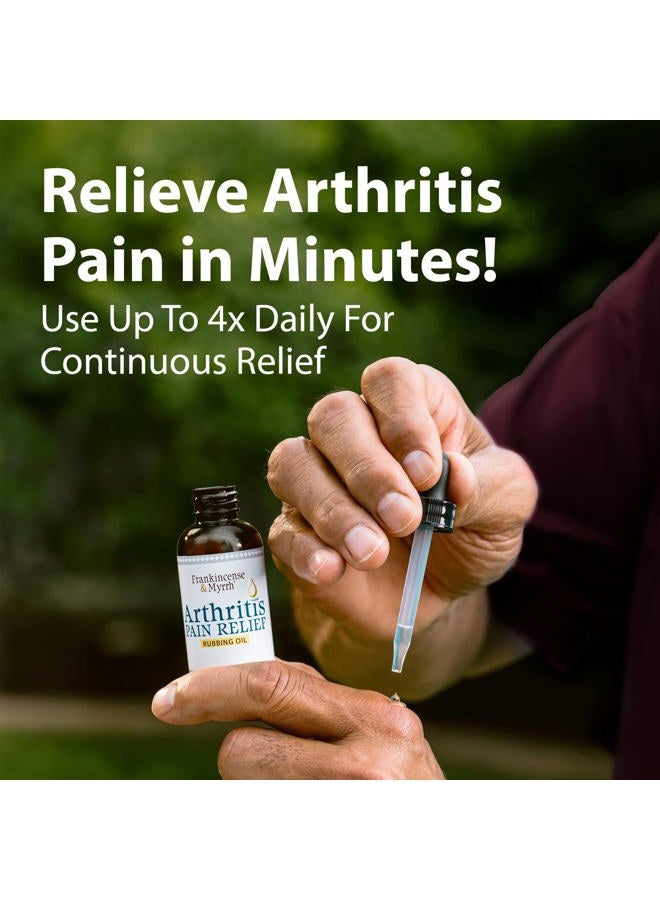 Frankincense & Myrrh Frankincense and Myrrh Arthritis Pain Relief Rubbing Oil – Arthritis Pain Reliever with Frankincense Essential Oil for Sciatica, Lower Back, Neck, Hands, Knees, Joints and Shoulders, 2 fl.oz. - 1 Pack  - Image 4