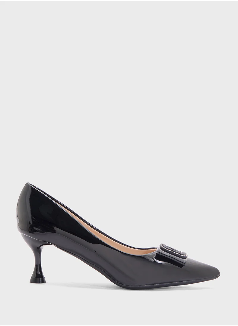 SD.Felano Mid Heeled Pointed Pump