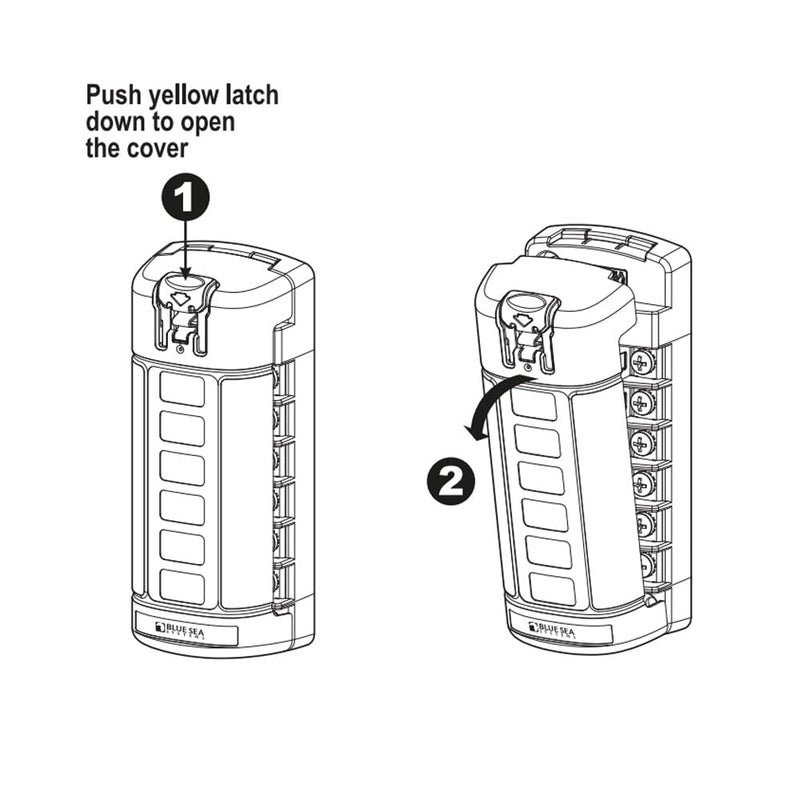 Blue Sea Systems 5037 ST Blade Fuse Block - Six Independent Circuits, 40 Amps - Image 1