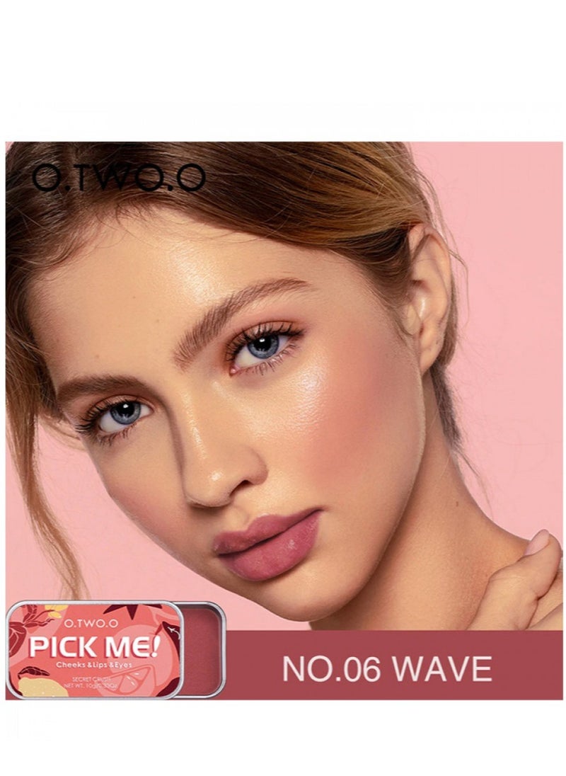 O.TWO.O O.TWO.O Pick Me Cheeks & Lips & Eyes Secret Crush 06 Wave 10g  - Image 2