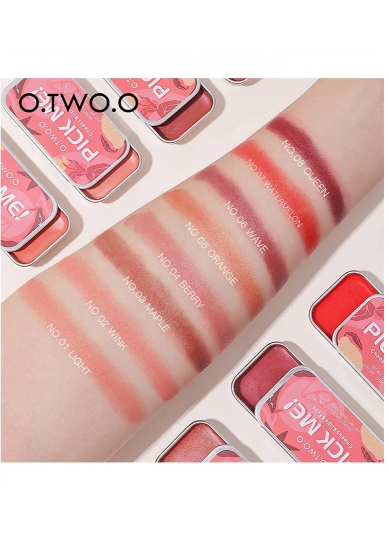 O.TWO.O O.TWO.O Pick Me Cheeks & Lips & Eyes Secret Crush 06 Wave 10g  - Image 3