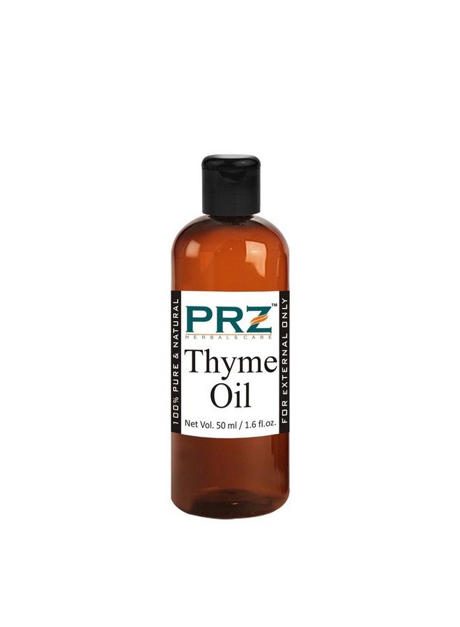 PRZ Thyme Essential Oil Pure Natural & Therapeutic Grade Oil For Aromatherapy Skin Care & Hair Care 50 Ml - Image 1