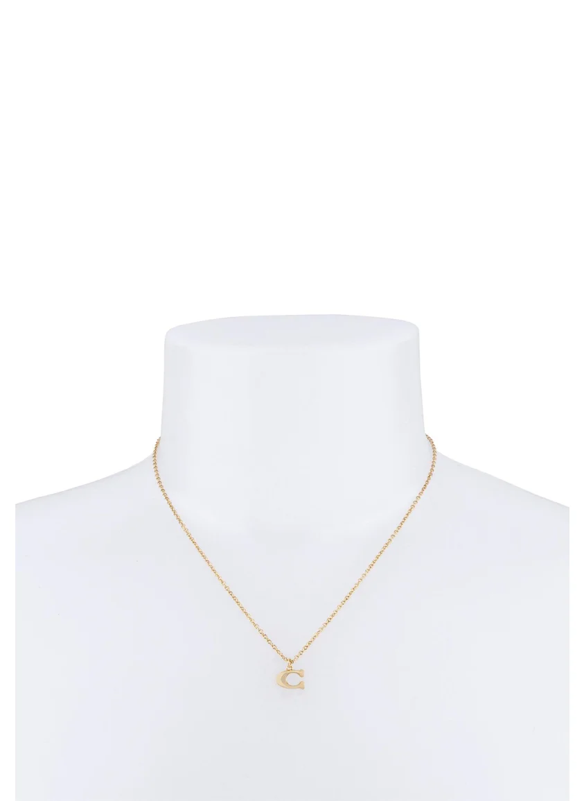COACH Signature C Starter Necklace