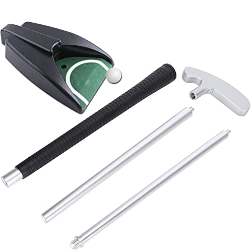 LEAGY Portable Golf Putter Travel Practice Putting Set with Case Indoor Outdoor Yard, Indoor Golf Games Set, Ball Return System Zink Alloy Putter Best Gift Executive Office Putter Set - Image 3