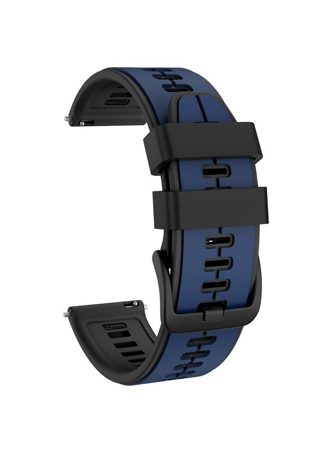 ISABAKE حزام سيليكون سريع الإطلاق 22 مم بديل لجهاز Garmin Vivoactive 4، Garmin Venu 2، Samsung Gear S3 Frontier، Galaxy Watch 46mm/Watch 3 45mm، Fossil Gen 5، Amazfit GTR 2، 2e، Ticwatch Pro 3 - Image 1