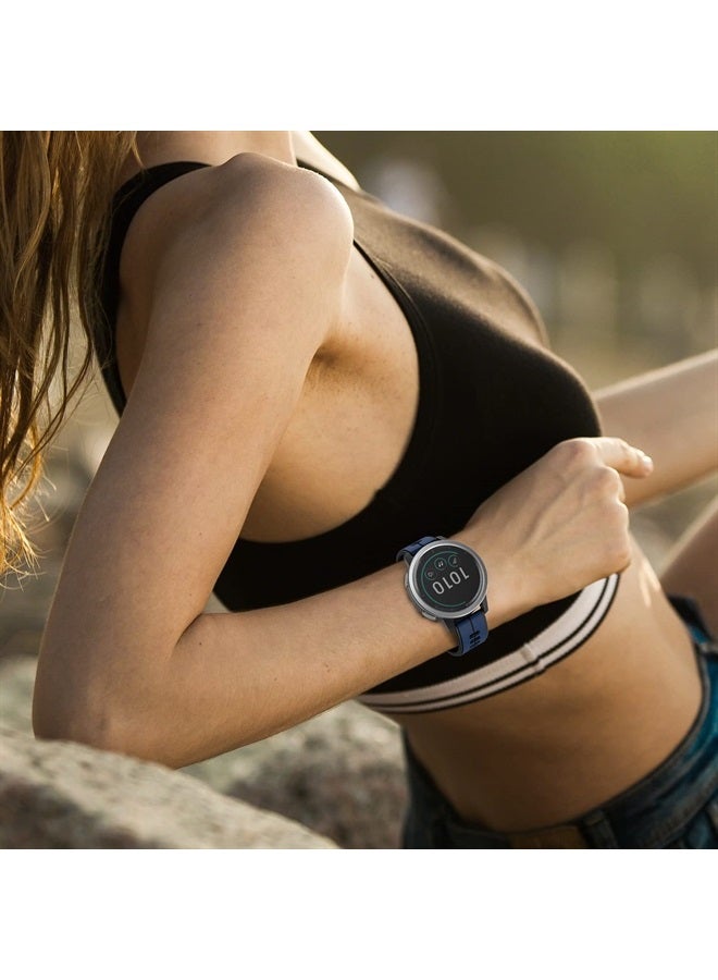 ISABAKE حزام سيليكون سريع الإطلاق 22 مم بديل لجهاز Garmin Vivoactive 4، Garmin Venu 2، Samsung Gear S3 Frontier، Galaxy Watch 46mm/Watch 3 45mm، Fossil Gen 5، Amazfit GTR 2، 2e، Ticwatch Pro 3 - Image 5