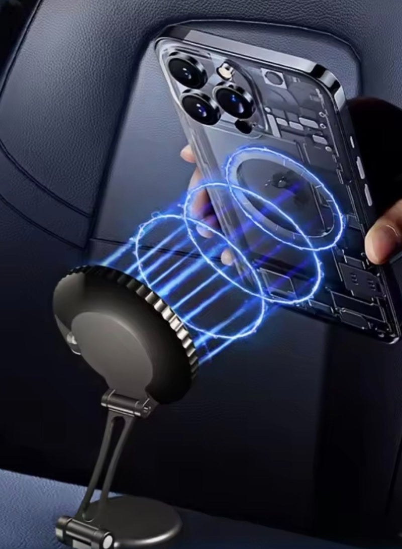 Admos Strong and flexible car phone holder with a luxury integrated clock, ADOMS brand - Image 4