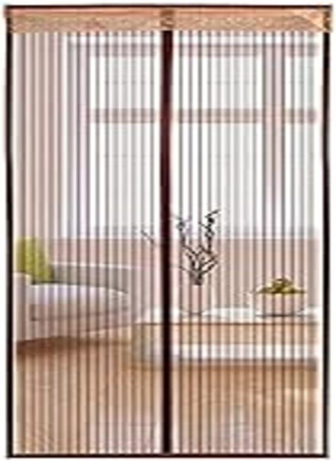 Generic Screen Door curtain Magic Mesh Hands Net Magnetic Anti Mosquito Bug Divider curtain 90cmx210cm 
