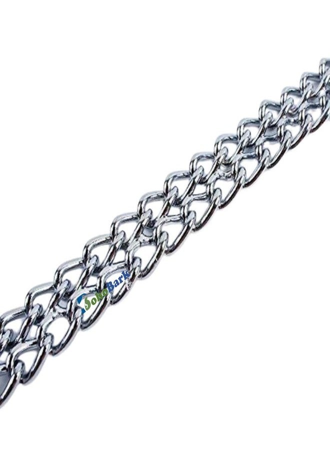 BohoBark Heavy Weight Stainless Steel Long Chain for Heavy Dog Breeds Animals Silver Chain (L - 60 inch) No.4 (Pack of 1) - Image 4