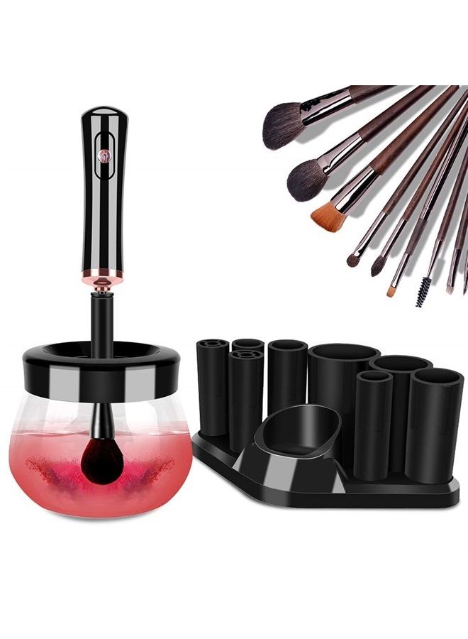 Neeyer Makeup Brush Cleaner Dryer, Neeyer Super-Fast Electric Brush Cleaner Machine Automatic Brush Cleaner Spinner Makeup Brush Tools… - Image 1