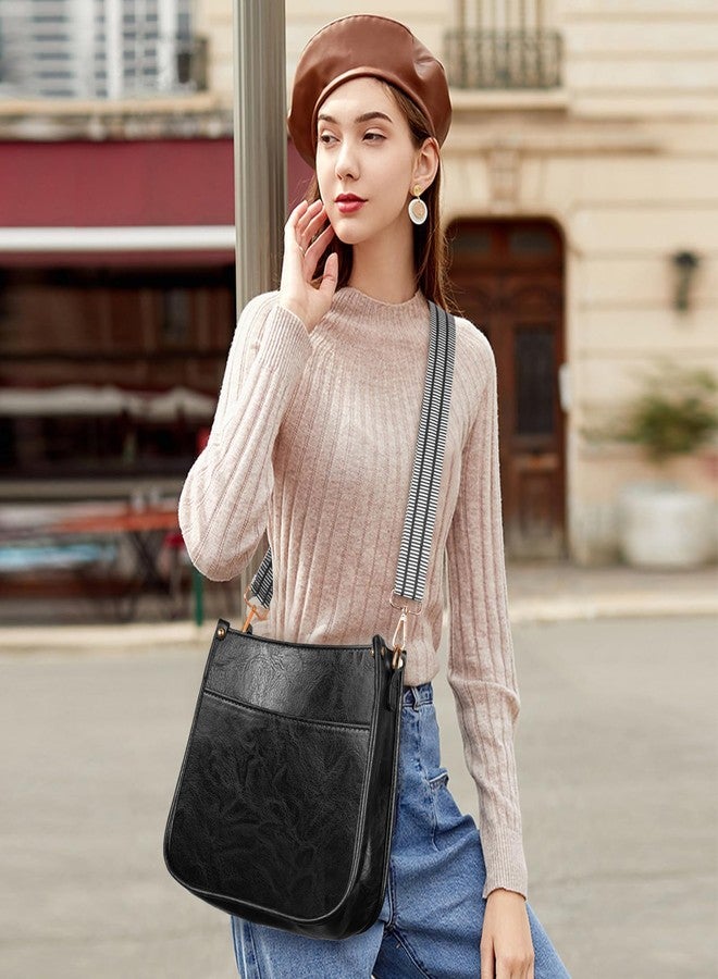 ISEYOU Crossbody Bags for Women, Vegan Leather Crossbody Purse with 2PCS Adjustable Strap, Trendy Cross Body Bag with Zipper, Multiple Pockets Handbags Shoulder Bag for Daily Work Travel - Image 2