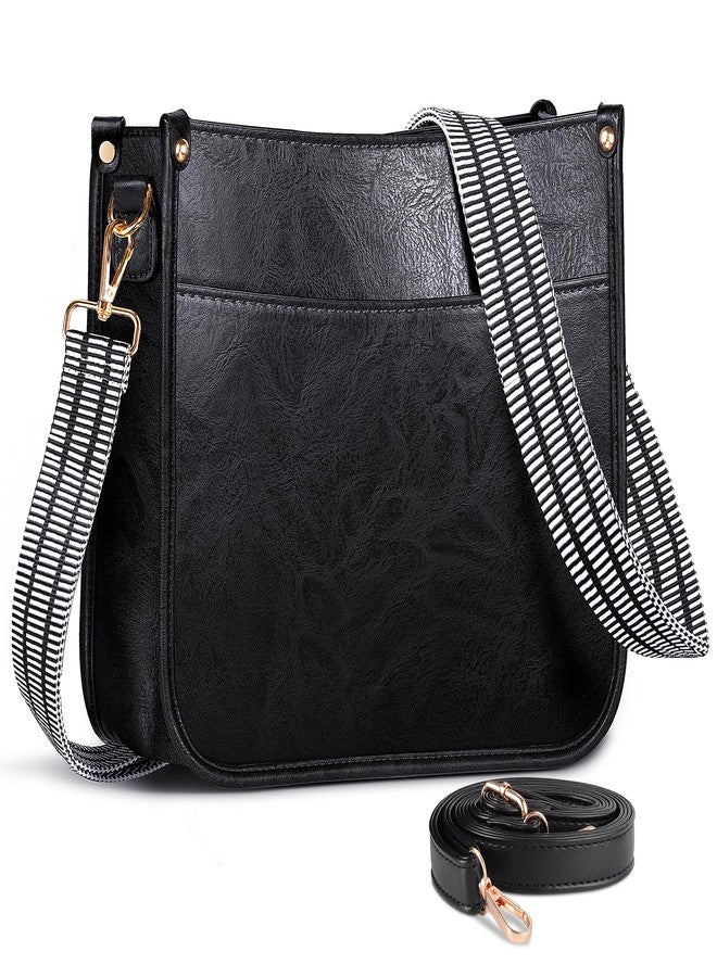 ISEYOU Crossbody Bags for Women, Vegan Leather Crossbody Purse with 2PCS Adjustable Strap, Trendy Cross Body Bag with Zipper, Multiple Pockets Handbags Shoulder Bag for Daily Work Travel - Image 1