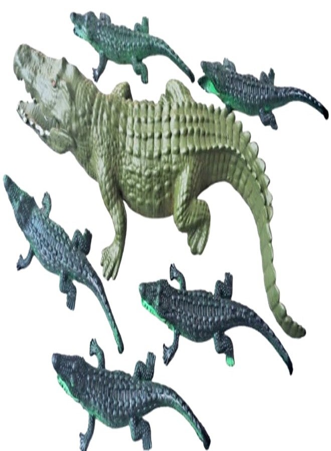 VEDY Crocodile Family Toy Set with Sound - Image 1