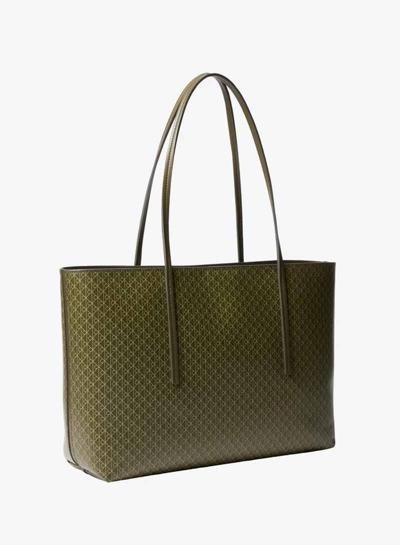 Calvin Klein  Coated Emblem Print Pouch Tote Bag for Women | Best Price UAE