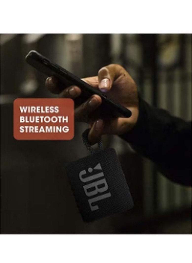 JBL - GO 3 Portable Bluetooth Speaker Black - Image 1