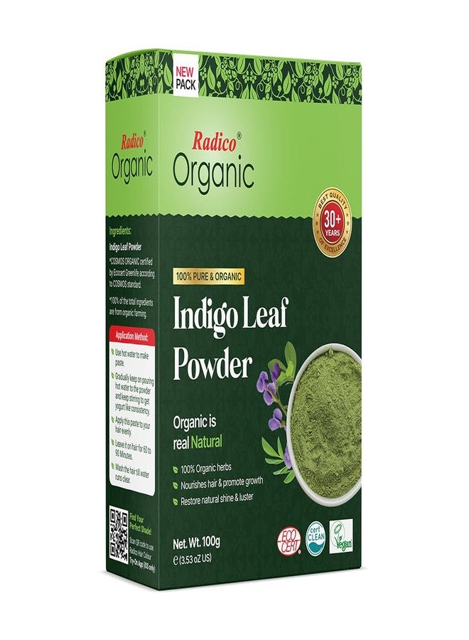 Radico Organic Indigo Hair Treatment Powder - 100% Natural Herbs for Soft, Shiny & Healthy Hair, Repair & Nourish Damaged, Prevents Dandruff & Thinning (100g) Pack of 2 - Image 3