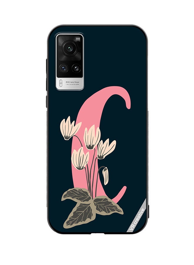 VR CREATIVE Protective Case Cover For Vivo X60 Pro Alphabet C Design Multicolour - Image 1